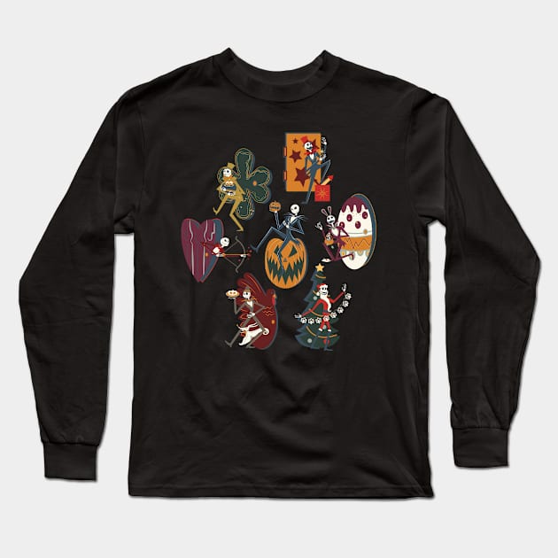 The Holiday King Long Sleeve T-Shirt by SurefootDesigns